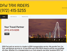 Tablet Screenshot of dfwtaxiriders.com